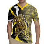 Personalised Richmond Tigers Rugby Jersey Trippy Psychedelic Abstract Art Mascot Football Fans