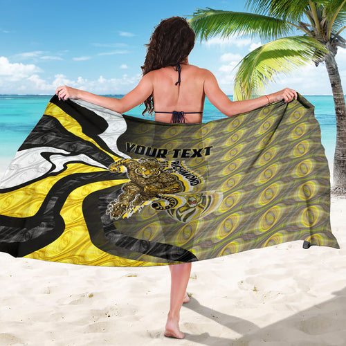 Personalised Richmond Tigers Sarong Trippy Psychedelic Abstract Art Mascot Football Fans