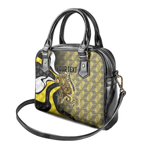 Personalised Richmond Tigers Shoulder Handbag Trippy Psychedelic Abstract Art Mascot Football Fans