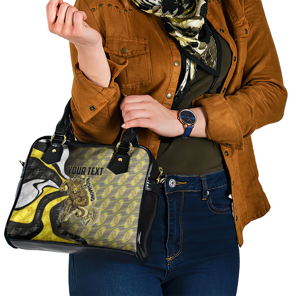 Personalised Richmond Tigers Shoulder Handbag Trippy Psychedelic Abstract Art Mascot Football Fans