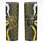 Personalised Richmond Tigers Skinny Tumbler Trippy Psychedelic Abstract Art Mascot Football Fans