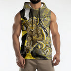 Personalised Richmond Tigers Sleeveless Hoodie Trippy Psychedelic Abstract Art Mascot Football Fans