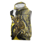 Personalised Richmond Tigers Sleeveless Zip Hoodie Trippy Psychedelic Abstract Art Mascot Football Fans