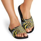 Personalised Richmond Tigers Slide Sandals Trippy Psychedelic Abstract Art Mascot Football Fans