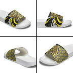 Personalised Richmond Tigers Slide Sandals Trippy Psychedelic Abstract Art Mascot Football Fans
