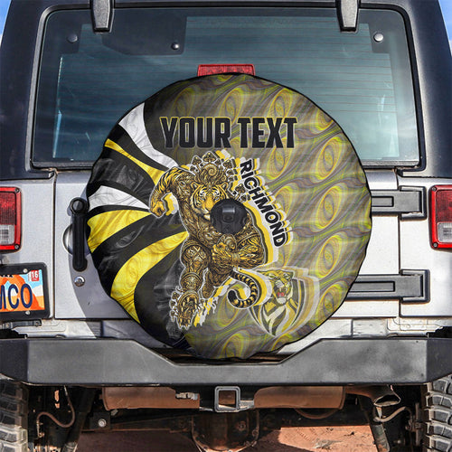 Personalised Richmond Tigers Spare Tire Cover Trippy Psychedelic Abstract Art Mascot Football Fans