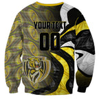 Personalised Richmond Tigers Sweatshirt Trippy Psychedelic Abstract Art Mascot Football Fans