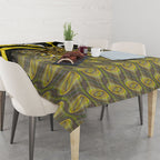 Personalised Richmond Tigers Tablecloth Trippy Psychedelic Abstract Art Mascot Football Fans