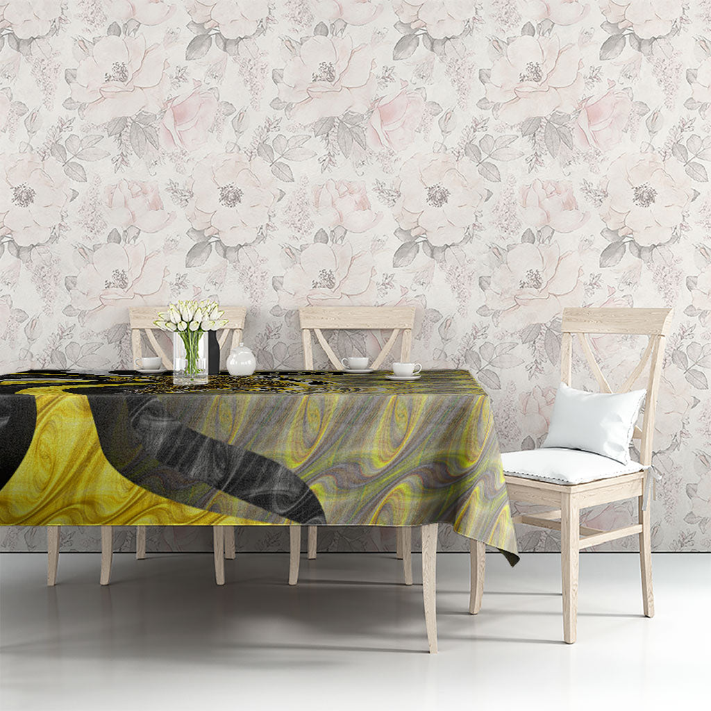 Personalised Richmond Tigers Tablecloth Trippy Psychedelic Abstract Art Mascot Football Fans