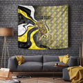 Personalised Richmond Tigers Tapestry Trippy Psychedelic Abstract Art Mascot Football Fans