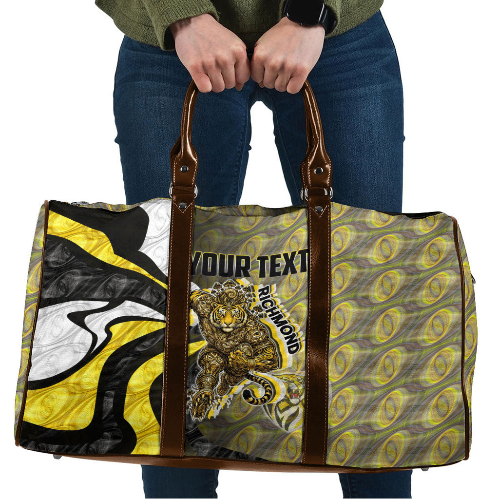 Personalised Richmond Tigers Travel Bag Trippy Psychedelic Abstract Art Mascot Football Fans