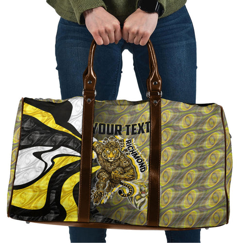 Personalised Richmond Tigers Travel Bag Trippy Psychedelic Abstract Art Mascot Football Fans