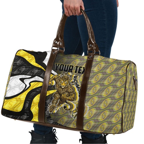 Personalised Richmond Tigers Travel Bag Trippy Psychedelic Abstract Art Mascot Football Fans