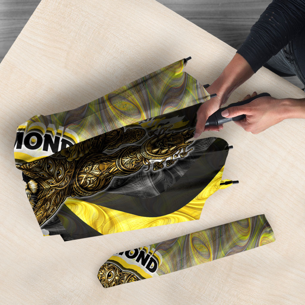 Personalised Richmond Tigers Umbrella Trippy Psychedelic Abstract Art Mascot Football Fans
