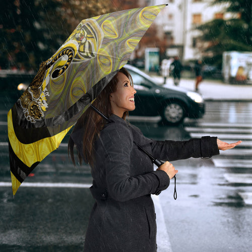 Personalised Richmond Tigers Umbrella Trippy Psychedelic Abstract Art Mascot Football Fans