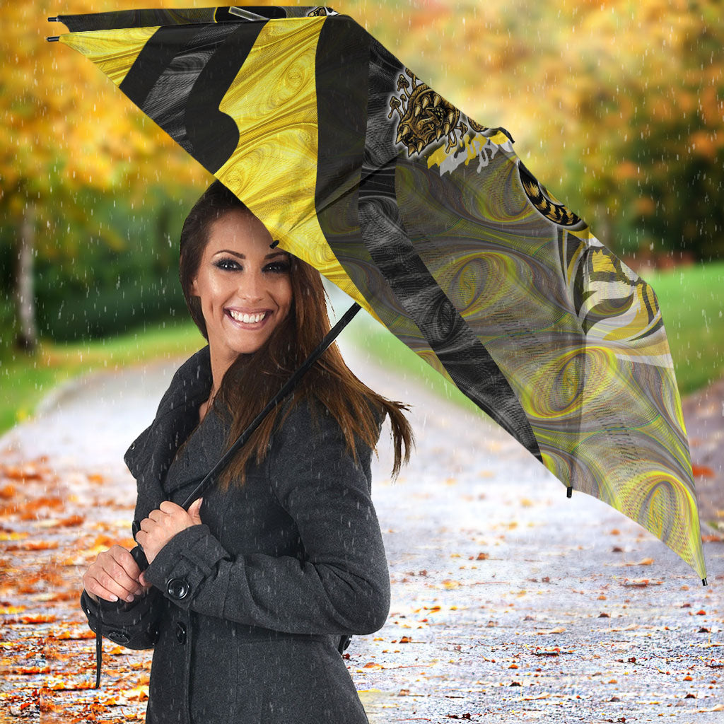 Personalised Richmond Tigers Umbrella Trippy Psychedelic Abstract Art Mascot Football Fans