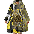 Personalised Richmond Tigers Wearable Blanket Hoodie Trippy Psychedelic Abstract Art Mascot Football Fans