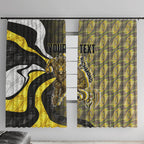 Personalised Richmond Tigers Window Curtain Trippy Psychedelic Abstract Art Mascot Football Fans