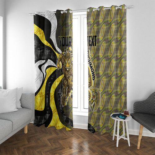 Personalised Richmond Tigers Window Curtain Trippy Psychedelic Abstract Art Mascot Football Fans