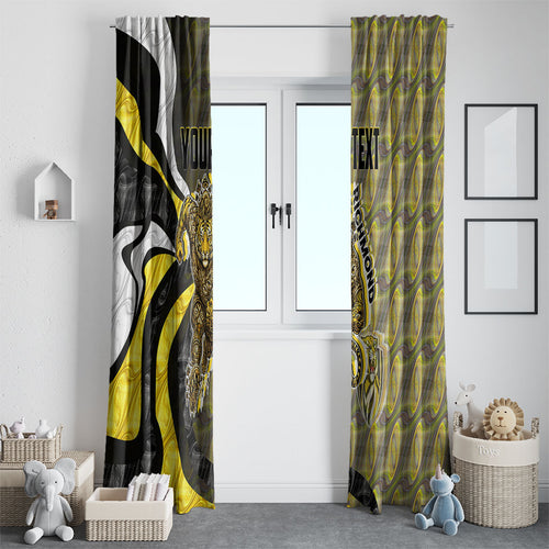 Personalised Richmond Tigers Window Curtain Trippy Psychedelic Abstract Art Mascot Football Fans