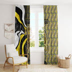 Personalised Richmond Tigers Window Curtain Trippy Psychedelic Abstract Art Mascot Football Fans