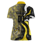 Personalised Richmond Tigers Women Polo Shirt Trippy Psychedelic Abstract Art Mascot Football Fans
