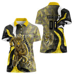 Personalised Richmond Tigers Women Polo Shirt Trippy Psychedelic Abstract Art Mascot Football Fans