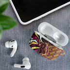 Personalised Brisbane Lions AirPods Case Trippy Psychedelic Abstract Art Mascot Football Fans