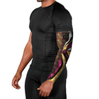 Personalised Brisbane Lions Arm Sleeves Trippy Psychedelic Abstract Art Mascot Football Fans