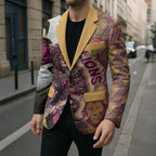 Personalised Brisbane Lions Blazer Trippy Psychedelic Abstract Art Mascot Football Fans