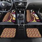 Personalised Brisbane Lions Car Mats Trippy Psychedelic Abstract Art Mascot Football Fans