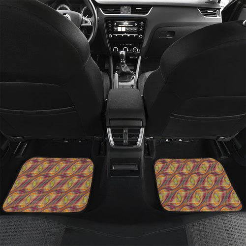 Personalised Brisbane Lions Car Mats Trippy Psychedelic Abstract Art Mascot Football Fans