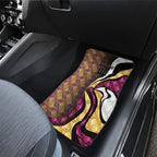 Personalised Brisbane Lions Car Mats Trippy Psychedelic Abstract Art Mascot Football Fans