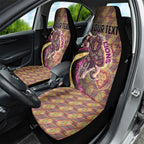 Personalised Brisbane Lions Car Seat Cover Trippy Psychedelic Abstract Art Mascot Football Fans