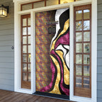 Personalised Brisbane Lions Door Cover Trippy Psychedelic Abstract Art Mascot Football Fans