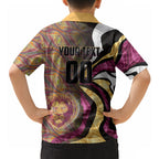 Personalised Brisbane Lions Hawaiian Shirt Trippy Psychedelic Abstract Art Mascot Football Fans