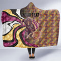 Personalised Brisbane Lions Hooded Blanket Trippy Psychedelic Abstract Art Mascot Football Fans