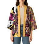 Personalised Brisbane Lions Kimono Trippy Psychedelic Abstract Art Mascot Football Fans
