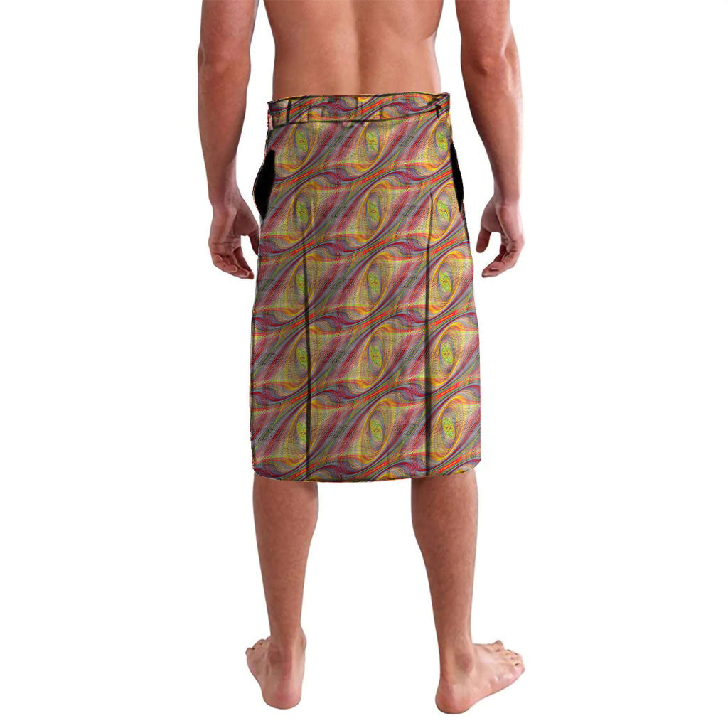 Personalised Brisbane Lions Lavalava Trippy Psychedelic Abstract Art Mascot Football Fans