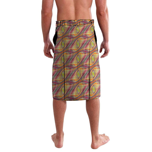 Personalised Brisbane Lions Lavalava Trippy Psychedelic Abstract Art Mascot Football Fans