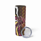Personalised Brisbane Lions Skinny Tumbler Trippy Psychedelic Abstract Art Mascot Football Fans