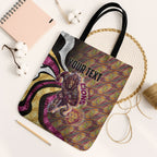 Personalised Brisbane Lions Tote Bag Trippy Psychedelic Abstract Art Mascot Football Fans