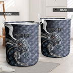 Personalised Carlton Laundry Basket Trippy Psychedelic Abstract Art Mascot Football Fans