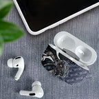 Personalised Carlton AirPods Case Trippy Psychedelic Abstract Art Mascot Football Fans