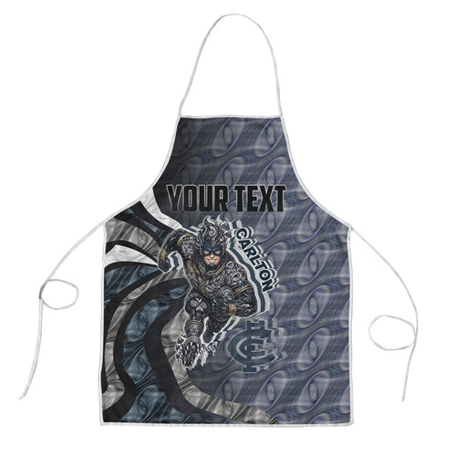 Personalised Carlton Apron Trippy Psychedelic Abstract Art Mascot Football Fans