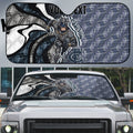 Personalised Carlton Auto Sun Shade Trippy Psychedelic Abstract Art Mascot Football Fans