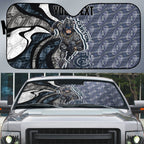 Personalised Carlton Auto Sun Shade Trippy Psychedelic Abstract Art Mascot Football Fans