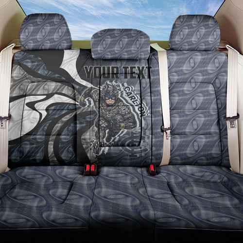 Personalised Carlton Back Car Seat Cover Trippy Psychedelic Abstract Art Mascot Football Fans