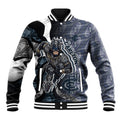 Personalised Carlton Baseball Jacket Trippy Psychedelic Abstract Art Mascot Football Fans
