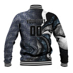 Personalised Carlton Baseball Jacket Trippy Psychedelic Abstract Art Mascot Football Fans